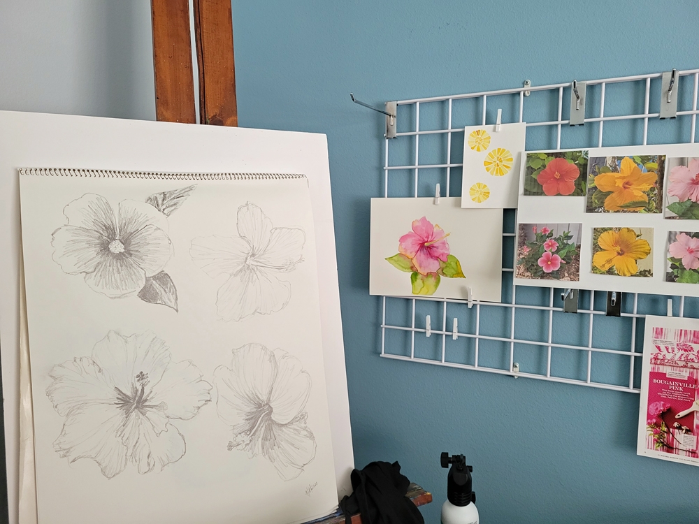 Idea wall in studio
