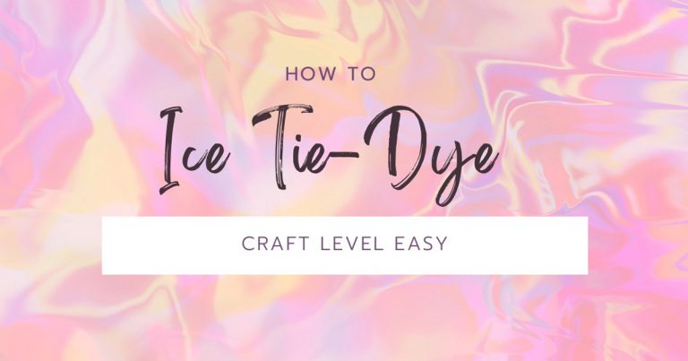 How to Ice Tie-Dye