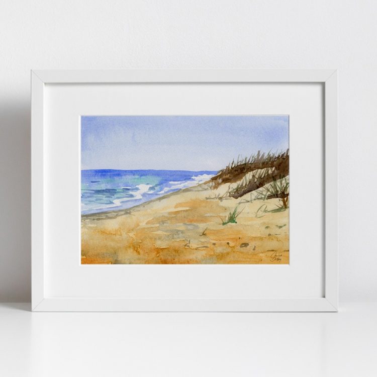 Print – Dunes in Watercolor II