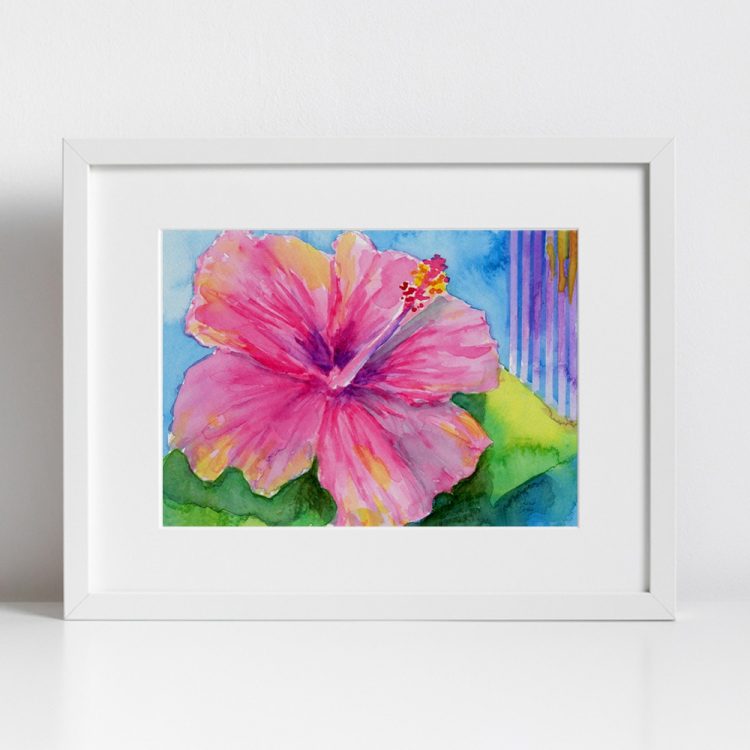 Print - Pink Hibiscus