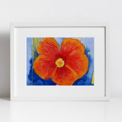 Print - Orange Hibiscus
