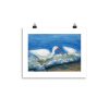 Print - White Ibises Fishing