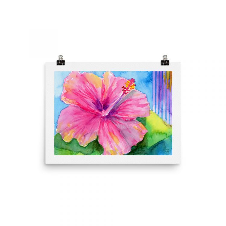 Print - Pink Hibiscus