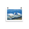 Print - White Ibises Fishing
