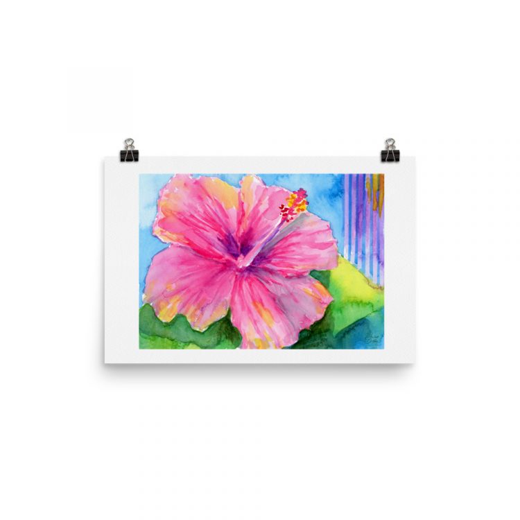 Print - Pink Hibiscus