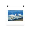 Print - White Ibises Fishing