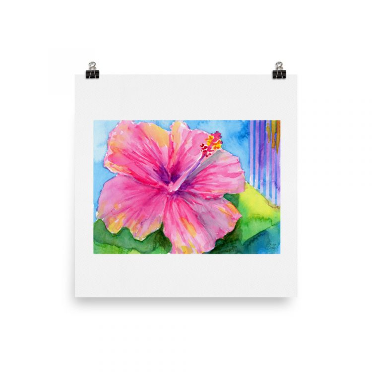 Print - Pink Hibiscus