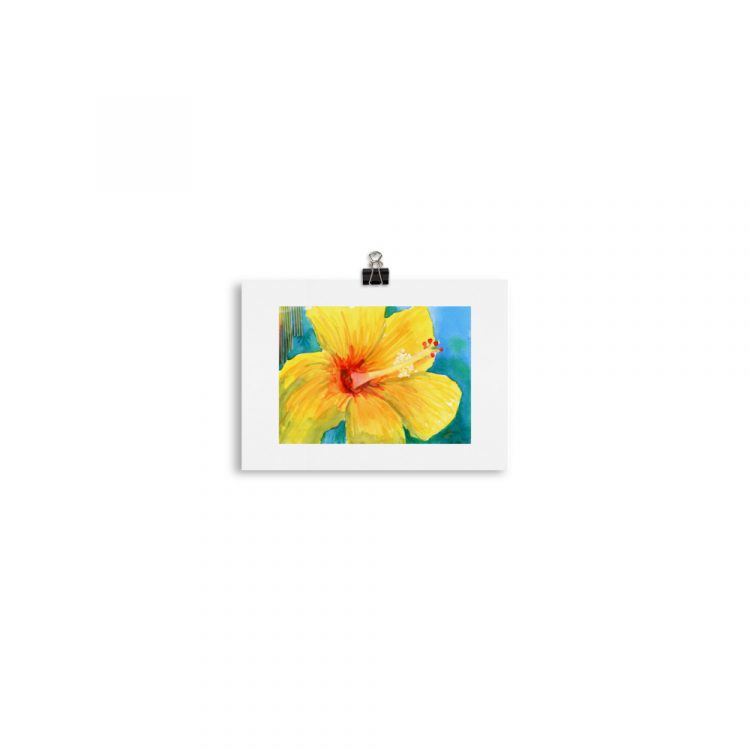 enhanced-matte-paper-poster-in-5x7-transparent-640281f1be886.jpg Print - Yellow Hibiscus