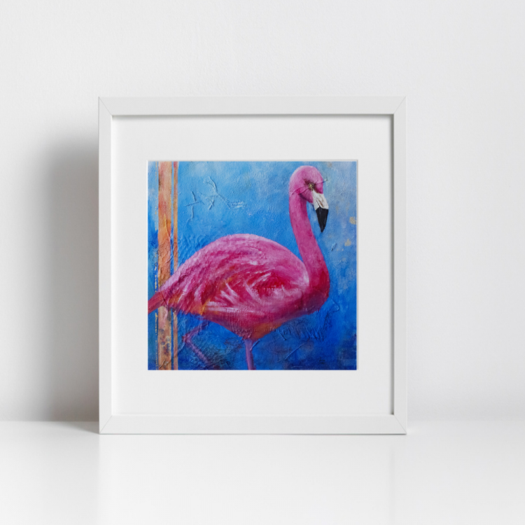 Print – American Flamingo: Pink Ladies of Florida