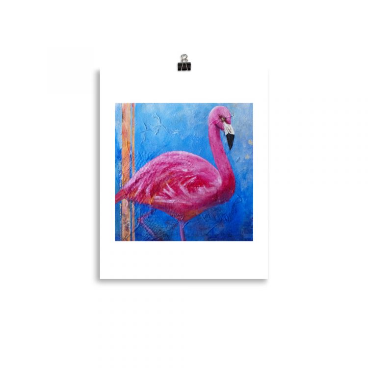 Print – American Flamingo: Pink Ladies of Florida