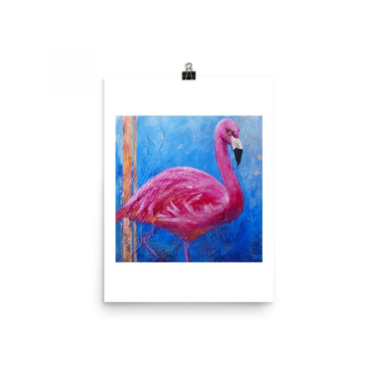 Print – American Flamingo: Pink Ladies of Florida
