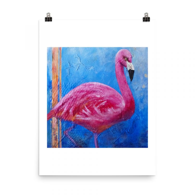 Print – American Flamingo: Pink Ladies of Florida