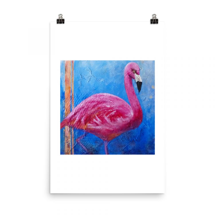 Print – American Flamingo: Pink Ladies of Florida