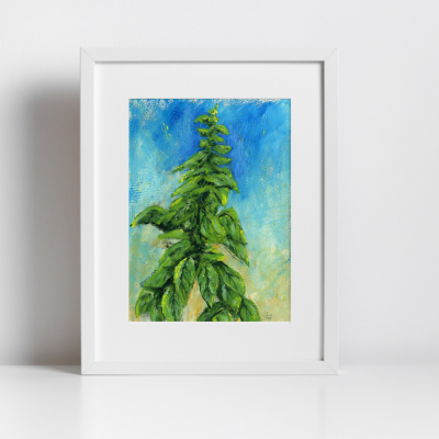 Italian Basil, print