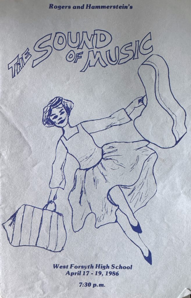 hand drawn playbill cover