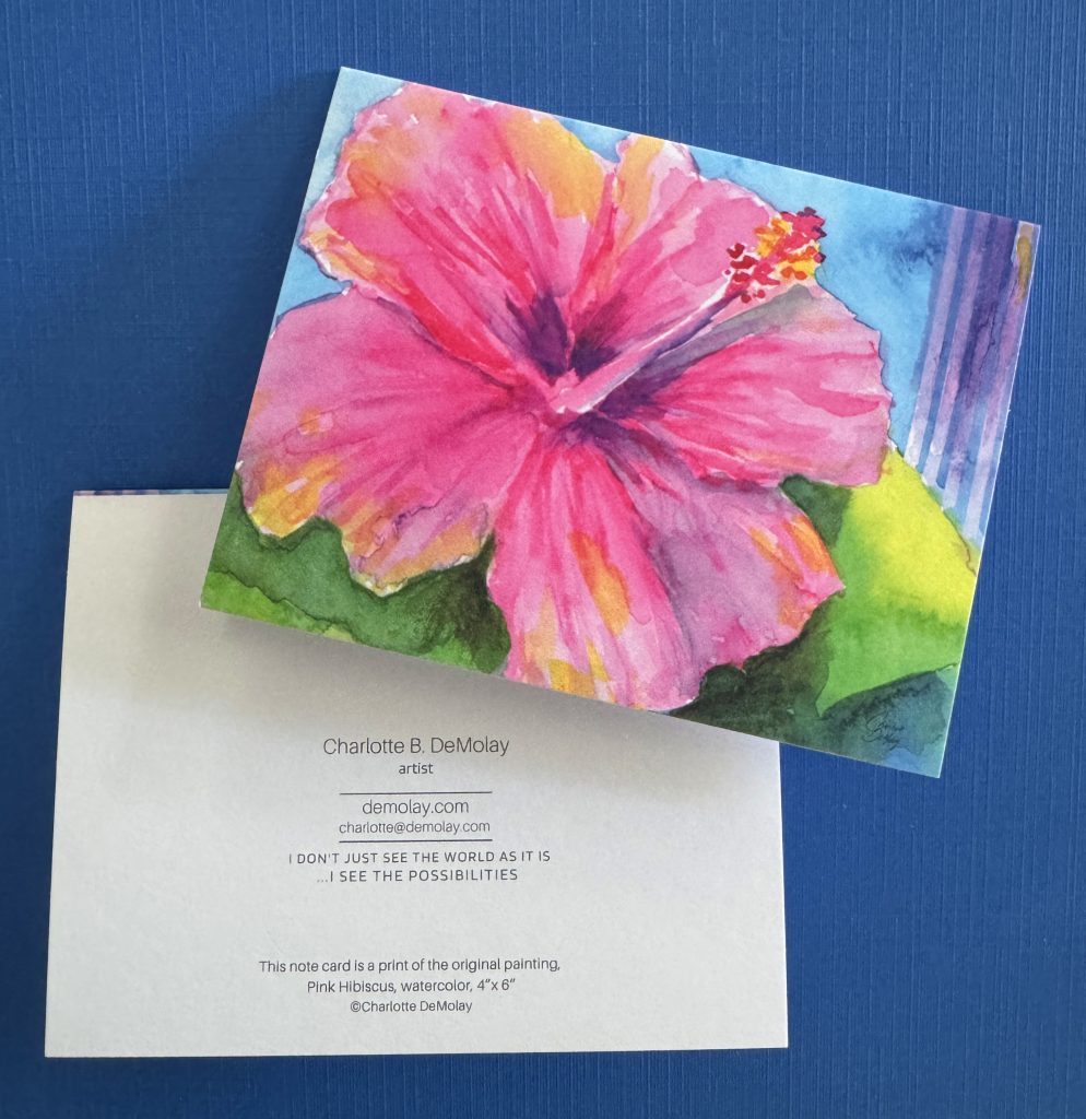 Pink Hibiscus | Notecards