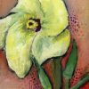 acrylic painting of okra