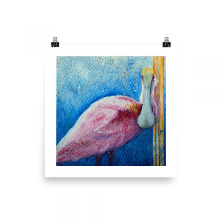 enhanced-matte-paper-poster-in-12x12-transparent-681384bd00ee9.jpg Print - Roseate Spoonbill: Pink Ladies of Florida