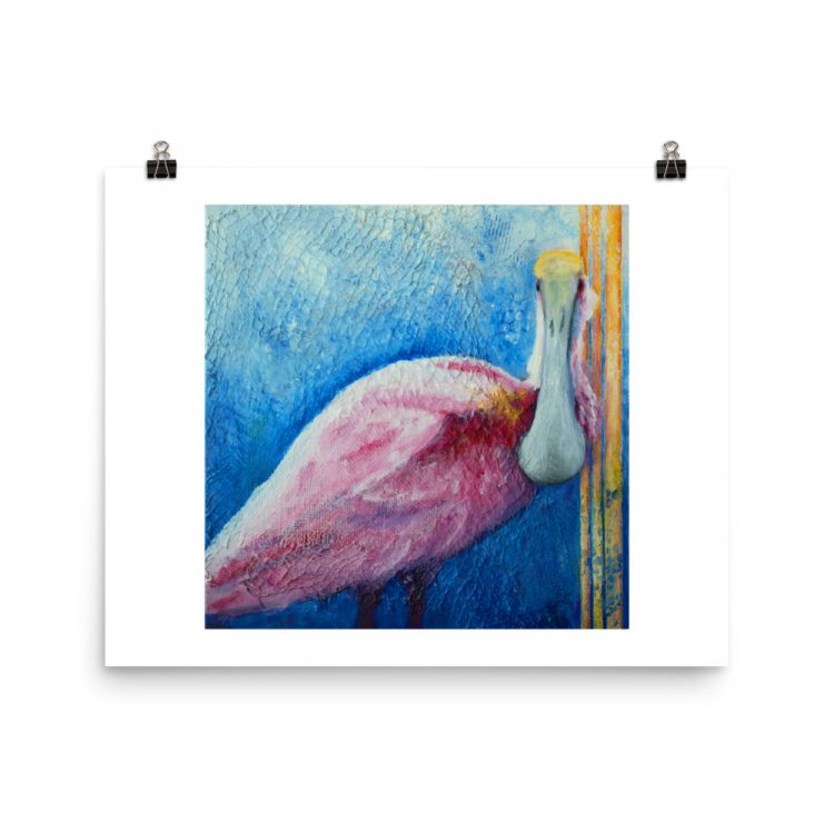 enhanced-matte-paper-poster-in-16x20-transparent-681384bd0143f.jpg Print - Roseate Spoonbill: Pink Ladies of Florida