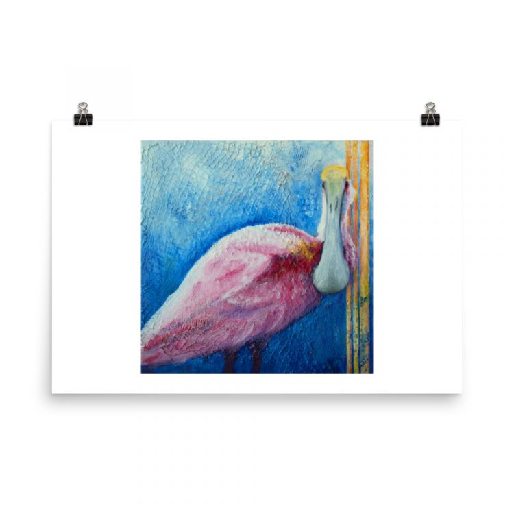 enhanced-matte-paper-poster-in-24x36-transparent-681384bd016d0.jpg Print - Roseate Spoonbill: Pink Ladies of Florida