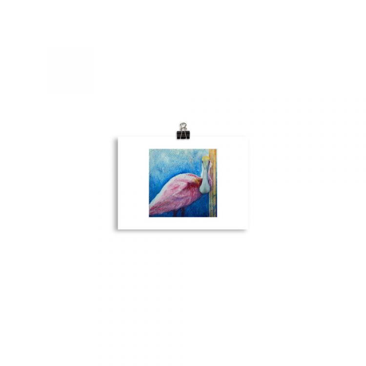 enhanced-matte-paper-poster-in-5x7-transparent-681384bd0178f.jpg Print - Roseate Spoonbill: Pink Ladies of Florida