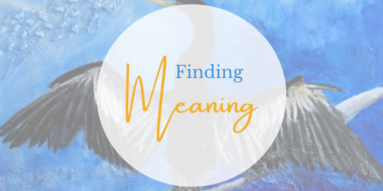 Finding Meaning blog header post